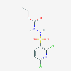 molecular formula C8H9Cl2N3O4S B2982025 N'-[(2,6-dichloropyridin-3-yl)sulfonyl]ethoxycarbohydrazide CAS No. 1259202-09-9