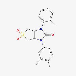 1-(3,4-dimethylphenyl)-3-(o-tolyl)tetrahydro-1H-thieno[3,4-d]imidazol-2(3H)-one 5,5-dioxide