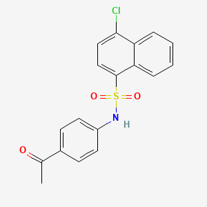 N-(4-acetylphenyl)-4-chloronaphthalene-1-sulfonamide