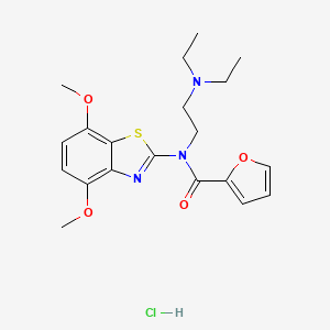 N-(2-(diethylamino)ethyl)-N-(4,7-dimethoxybenzo[d]thiazol-2-yl)furan-2-carboxamide hydrochloride