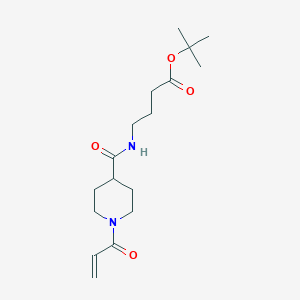 Tert-butyl 4-[(1-prop-2-enoylpiperidine-4-carbonyl)amino]butanoate