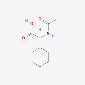 molecular formula C10H17NO3 B2982066 2-Acetamido-2-cyclohexylacetic acid CAS No. 107020-80-4; 14429-43-7