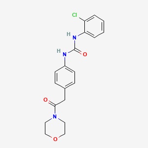 molecular formula C19H20ClN3O3 B2982067 1-(2-Chlorophenyl)-3-(4-(2-morpholino-2-oxoethyl)phenyl)urea CAS No. 1209312-45-7