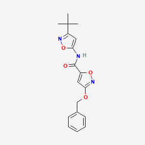 3-(benzyloxy)-N-(3-(tert-butyl)isoxazol-5-yl)isoxazole-5-carboxamide
