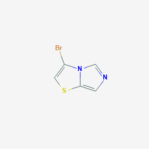 molecular formula C5H3BrN2S B2982080 3-Bromoimidazo[5,1-B]thiazole CAS No. 1279721-68-4