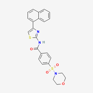 (Z)-4-(morpholinosulfonyl)-N-(4-(naphthalen-1-yl)thiazol-2(3H)-ylidene)benzamide
