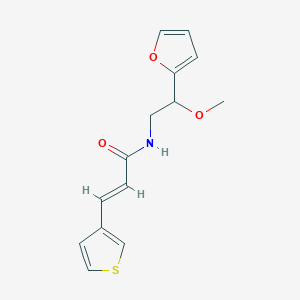(E)-N-(2-(furan-2-yl)-2-methoxyethyl)-3-(thiophen-3-yl)acrylamide