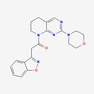 2-(benzo[d]isoxazol-3-yl)-1-(2-morpholino-6,7-dihydropyrido[2,3-d]pyrimidin-8(5H)-yl)ethan-1-one