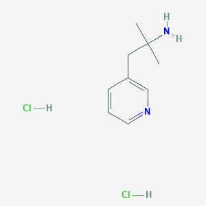 molecular formula C9H16Cl2N2 B2982132 2-Methyl-1-(pyridin-3-yl)propan-2-aminedihydrochloride CAS No. 2197061-89-3