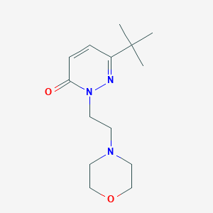 molecular formula C14H23N3O2 B2982139 6-Tert-butyl-2-[2-(morpholin-4-yl)ethyl]-2,3-dihydropyridazin-3-one CAS No. 2197454-18-3
