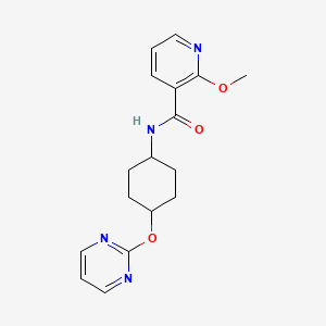 2-methoxy-N-((1r,4r)-4-(pyrimidin-2-yloxy)cyclohexyl)nicotinamide