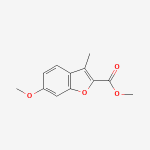 molecular formula C12H12O4 B2982180 Methyl 6-methoxy-3-methyl-1-benzofuran-2-carboxylate CAS No. 59254-11-4