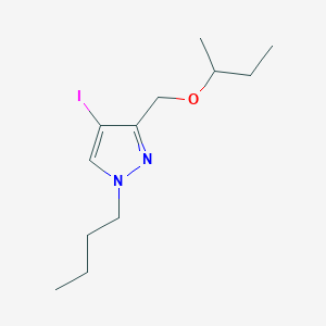 molecular formula C12H21IN2O B2982197 3-(sec-butoxymethyl)-1-butyl-4-iodo-1H-pyrazole CAS No. 1856098-70-8