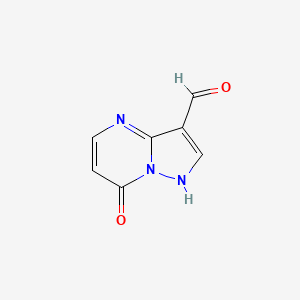 molecular formula C7H5N3O2 B2982198 7-Hydroxypyrazolo[1,5-a]pyrimidine-3-carbaldehyde CAS No. 2174002-60-7