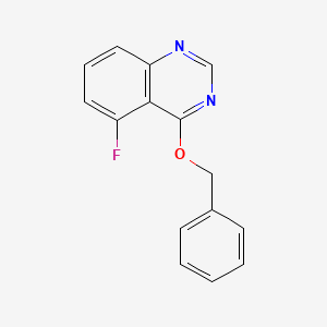 molecular formula C15H11FN2O B2982199 4-(苄氧基)-5-氟喹唑啉 CAS No. 329699-88-9