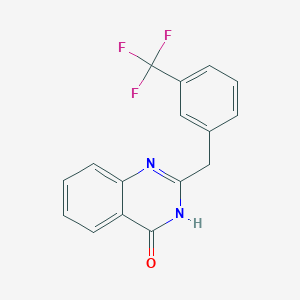 molecular formula C16H11F3N2O B2982203 2-[3-(trifluoromethyl)benzyl]-4(3H)-quinazolinone CAS No. 400078-62-8