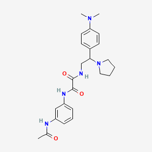 N1-(3-acetamidophenyl)-N2-(2-(4-(dimethylamino)phenyl)-2-(pyrrolidin-1-yl)ethyl)oxalamide
