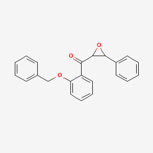 molecular formula C22H18O3 B2982218 [2-(Benzyloxy)phenyl](3-phenyloxiran-2-yl)methanone CAS No. 4537-39-7