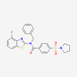N-benzyl-N-(4-fluorobenzo[d]thiazol-2-yl)-4-(pyrrolidin-1-ylsulfonyl)benzamide