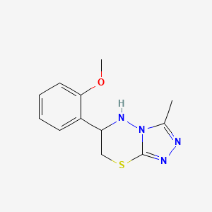 6-(2-methoxyphenyl)-3-methyl-5H,6H,7H-[1,2,4]triazolo[3,4-b][1,3,4]thiadiazine
