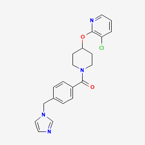 (4-((1H-imidazol-1-yl)methyl)phenyl)(4-((3-chloropyridin-2-yl)oxy)piperidin-1-yl)methanone