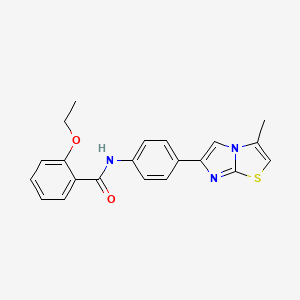 2-ethoxy-N-[4-(3-methylimidazo[2,1-b][1,3]thiazol-6-yl)phenyl]benzamide