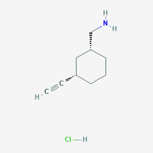 [(1R,3S)-3-Ethynylcyclohexyl]methanamine;hydrochloride