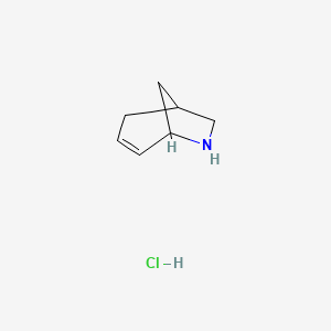 molecular formula C7H12ClN B2982278 6-Azabicyclo[3.2.1]oct-3-ene;hydrochloride CAS No. 2344684-99-5