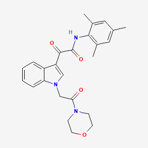 N-mesityl-2-(1-(2-morpholino-2-oxoethyl)-1H-indol-3-yl)-2-oxoacetamide