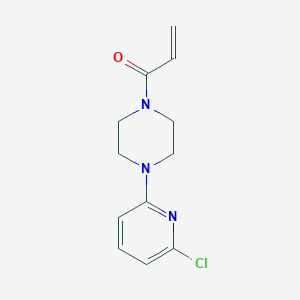 molecular formula C12H14ClN3O B2982327 1-[4-(6-氯吡啶-2-基)哌嗪-1-基]丙-2-烯-1-酮 CAS No. 2270918-57-3