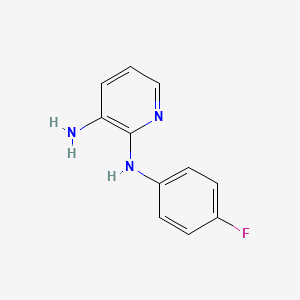 molecular formula C11H10FN3 B2982329 N2-(4-Fluorophenyl)-2,3-pyridinediamine CAS No. 41010-70-2