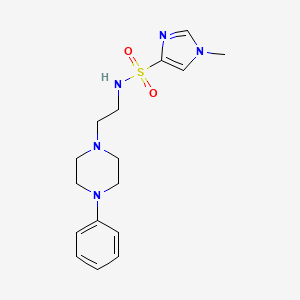 1-methyl-N-(2-(4-phenylpiperazin-1-yl)ethyl)-1H-imidazole-4-sulfonamide