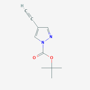 molecular formula C10H12N2O2 B2982353 tert-butyl 4-ethynyl-1H-pyrazole-1-carboxylate CAS No. 1093193-29-3