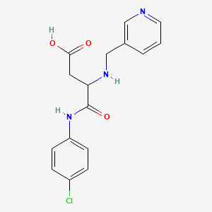 B2982494 N-(4-chlorophenyl)-N~2~-(pyridin-3-ylmethyl)-alpha-asparagine CAS No. 945492-10-4