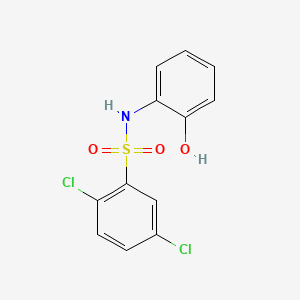molecular formula C12H9Cl2NO3S B2982508 2,5-dichloro-N-(2-hydroxyphenyl)benzenesulfonamide CAS No. 825604-11-3