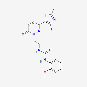 B2982526 1-(2-(3-(2,4-dimethylthiazol-5-yl)-6-oxopyridazin-1(6H)-yl)ethyl)-3-(2-methoxyphenyl)urea CAS No. 1251563-80-0