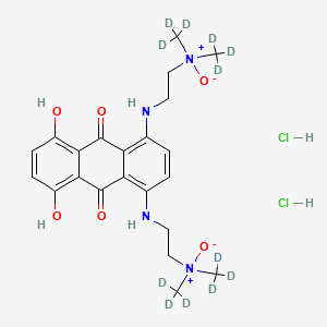 molecular formula C22H30Cl2N4O6 B2982528 Banoxantrone (D12 dihydrochloride) CAS No. 1562066-98-1