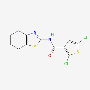 2,5-dichloro-N-(4,5,6,7-tetrahydrobenzo[d]thiazol-2-yl)thiophene-3-carboxamide