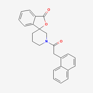 molecular formula C24H21NO3 B2982557 1'-(2-(naphthalen-1-yl)acetyl)-3H-spiro[isobenzofuran-1,3'-piperidin]-3-one CAS No. 1705057-22-2