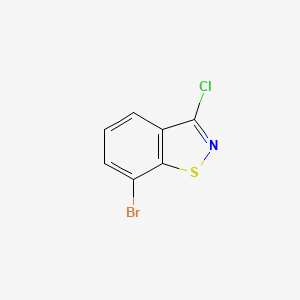 7-Bromo-3-chloro-1,2-benzothiazole