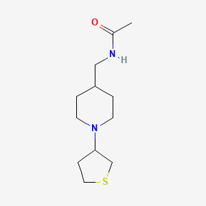 N-((1-(tetrahydrothiophen-3-yl)piperidin-4-yl)methyl)acetamide