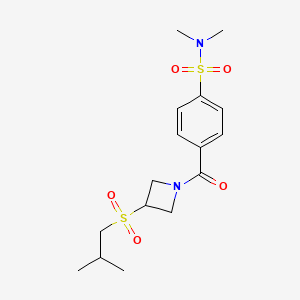 4-(3-(isobutylsulfonyl)azetidine-1-carbonyl)-N,N-dimethylbenzenesulfonamide