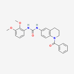 1-(1-Benzoyl-1,2,3,4-tetrahydroquinolin-6-yl)-3-(2,3-dimethoxyphenyl)urea
