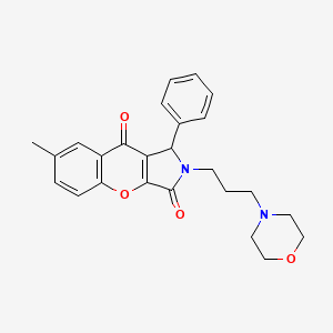 7-Methyl-2-(3-morpholinopropyl)-1-phenyl-1,2-dihydrochromeno[2,3-c]pyrrole-3,9-dione