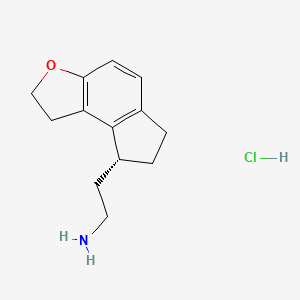 B2982722 (R)-2-(1,6,7,8-tetrahydro-2H-indeno[5,4-b]furan-8-yl)ethan-1-amine hydrochloride CAS No. 1174496-11-7