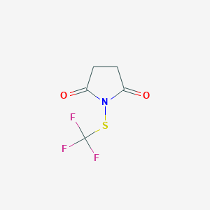 molecular formula C5H4F3NO2S B2982728 1-(Trifluoromethylthio)pyrrolidine-2,5-dione CAS No. 183267-04-1