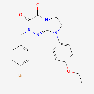 molecular formula C20H19BrN4O3 B2982773 2-(4-bromobenzyl)-8-(4-ethoxyphenyl)-7,8-dihydroimidazo[2,1-c][1,2,4]triazine-3,4(2H,6H)-dione CAS No. 941960-13-0