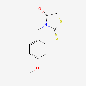 molecular formula C11H11NO2S2 B2982782 3-(4-Methoxybenzyl)-2-thioxo-1,3-thiazolidin-4-one CAS No. 34396-47-9
