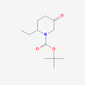 molecular formula C12H21NO3 B2982817 Tert-butyl 2-ethyl-5-oxopiperidine-1-carboxylate CAS No. 1824285-65-5