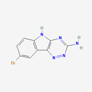 5H-[1,2,4]triazino[5,6-b]indol-3-amine, 8-bromo-